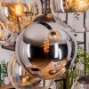 Gastor lampa wisząca, kula świetlna, lampa wisząca bursztynowy, chrom, przezroczysty, przydymiony, 8-punktowe