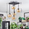 Ripoll lampa sufitowa, kula świetlna bursztynowy, 5-punktowe
