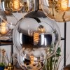 Gastor Lampa wisząca, Kula świetlna, Lampa wisząca W kolorze bursztynu, Chrom, Przezroczysty, Przydymiony, 8-punktowe