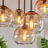 Koyoto lampa sufitowa, kula świetlna 45 cm bursztynowy, przezroczysty, 5-punktowe