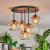 Koyoto lampa sufitowa, kula świetlna 45 cm bursztynowy, przezroczysty, 5-punktowe
