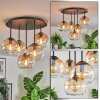 Koyoto Lampa sufitowa, Kula świetlna 45 cm W kolorze bursztynu, Przezroczysty, 5-punktowe