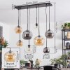 Ripoll Lampa wisząca, Kula świetlna, Lampa wisząca W kolorze bursztynu, Przezroczysty, Przydymiony, 8-punktowe