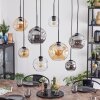 Ripoll Lampa wisząca, Kula świetlna, Lampa wisząca W kolorze bursztynu, Przezroczysty, Przydymiony, 8-punktowe