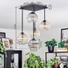 Koyoto lampa sufitowa, kula świetlna bursztynowy, przezroczysty, przydymiony, 5-punktowe