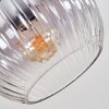 Koyoto lampa sufitowa, kula świetlna bursztynowy, przezroczysty, przydymiony, 5-punktowe