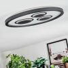 Ilyan Lampa sufitowa, Panel LED Czarny, 1-punktowy