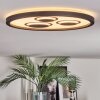 Ilyan Lampa sufitowa, Panel LED Czarny, 1-punktowy