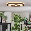 Ilyan Lampa sufitowa, Panel LED Czarny, 1-punktowy