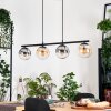 Gastor lampa wisząca, kula świetlna, lampa wisząca bursztynowy, przezroczysty, przydymiony, 4-punktowe