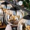 Koyoto Lampa wisząca, Kula świetlna, Lampa wisząca W kolorze bursztynu, Przezroczysty, 4-punktowe