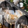 Koyoto lampa wisząca, kula świetlna, lampa wisząca bursztynowy, przezroczysty, przydymiony, 5-punktowe