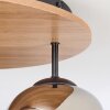 Ripoll lampa sufitowa, kula świetlna kolory naturalne, czarny, 3-punktowe