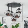 Ripoll Lampa sufitowa, Kula świetlna Przydymiony, 5-punktowe