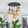 Ripoll lampa sufitowa, kula świetlna bursztynowy, 5-punktowe