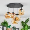 Ripoll lampa sufitowa, kula świetlna bursztynowy, 5-punktowe
