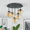Ripoll lampa sufitowa, kula świetlna bursztynowy, przezroczysty, 5-punktowe