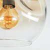 Ripoll lampa sufitowa, kula świetlna bursztynowy, przezroczysty, 5-punktowe