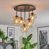 Ripoll lampa sufitowa, kula świetlna bursztynowy, przezroczysty, 5-punktowe