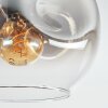 Ripoll Lampa sufitowa, Kula świetlna Chrom, Przezroczysty, Przydymiony, 5-punktowe