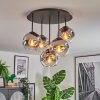 Ripoll Lampa sufitowa, Kula świetlna Chrom, Przezroczysty, Przydymiony, 5-punktowe