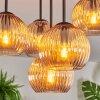 Koyoto lampa sufitowa, kula świetlna 41 cm bursztynowy, 5-punktowe