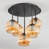 Koyoto lampa sufitowa, kula świetlna 41 cm bursztynowy, 5-punktowe