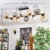 Koyoto Lampa sufitowa, Kula świetlna Złoty, Czarny, 10-punktowe