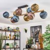 Koyoto lampa sufitowa, kula świetlna złoty, czarny, 10-punktowe