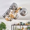 Ripoll lampa sufitowa, kula świetlna złoty, czarny, 10-punktowe