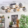 Ripoll lampa sufitowa, kula świetlna złoty, czarny, 10-punktowe