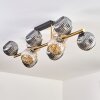 Ripoll lampa sufitowa, kula świetlna złoty, czarny, 10-punktowe