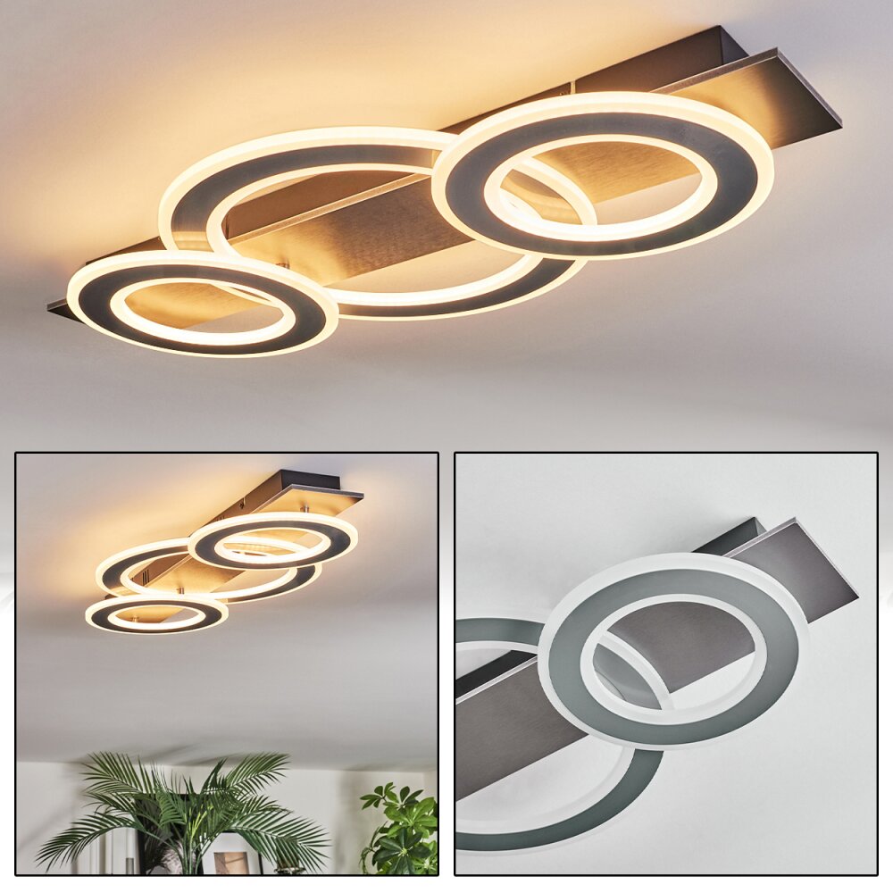 Lidor Lampa sufitowa LED Chrom, Czarny, 1-punktowy main product photo