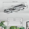 Lidor Lampa sufitowa LED Chrom, Czarny, 1-punktowy