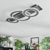 Lidor Lampa sufitowa LED Chrom, Czarny, 1-punktowy