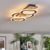 Lidor lampa sufitowa LED chrom, czarny, 1-punktowy