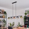 Gastor lampa wisząca, kula świetlna, lampa wisząca niebeieski, zielony, przezroczysty, miedziany, 5-punktowe