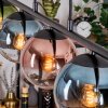 Gastor Lampa wisząca, Kula świetlna, Lampa wisząca Niebeieski, Zielony, Przezroczysty, W kolorze miedzi, 5-punktowe