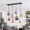 Ripoll lampa wisząca, kula świetlna, lampa wisząca bursztynowy, przydymiony, 8-punktowe