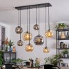 Ripoll lampa wisząca, kula świetlna, lampa wisząca bursztynowy, przydymiony, 8-punktowe