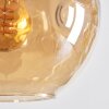 Ripoll Lampa wisząca, Kula świetlna, Lampa wisząca W kolorze bursztynu, Przydymiony, 8-punktowe