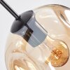 Ripoll lampa wisząca, kula świetlna, lampa wisząca bursztynowy, przezroczysty, przydymiony, 8-punktowe