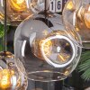 Ripoll lampa wisząca, kula świetlna, lampa wisząca bursztynowy, przezroczysty, przydymiony, 8-punktowe