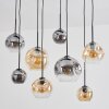Ripoll Lampa wisząca, Kula świetlna, Lampa wisząca W kolorze bursztynu, Przezroczysty, Przydymiony, 8-punktowe