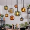Ripoll Lampa wisząca, Kula świetlna, Lampa wisząca Niebeieski, Złoty, Zielony, W kolorze miedzi, 8-punktowe