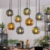 Ripoll Lampa wisząca, Kula świetlna, Lampa wisząca Niebeieski, Złoty, Zielony, 8-punktowe