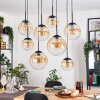 Gastor lampa wisząca, kula świetlna, lampa wisząca bursztynowy, przezroczysty, 8-punktowe