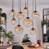 Gastor lampa wisząca, kula świetlna, lampa wisząca bursztynowy, przezroczysty, 8-punktowe