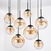 Gastor lampa wisząca, kula świetlna, lampa wisząca bursztynowy, przezroczysty, 8-punktowe