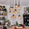 Gastor lampa wisząca, kula świetlna, lampa wisząca bursztynowy, przezroczysty, 8-punktowe